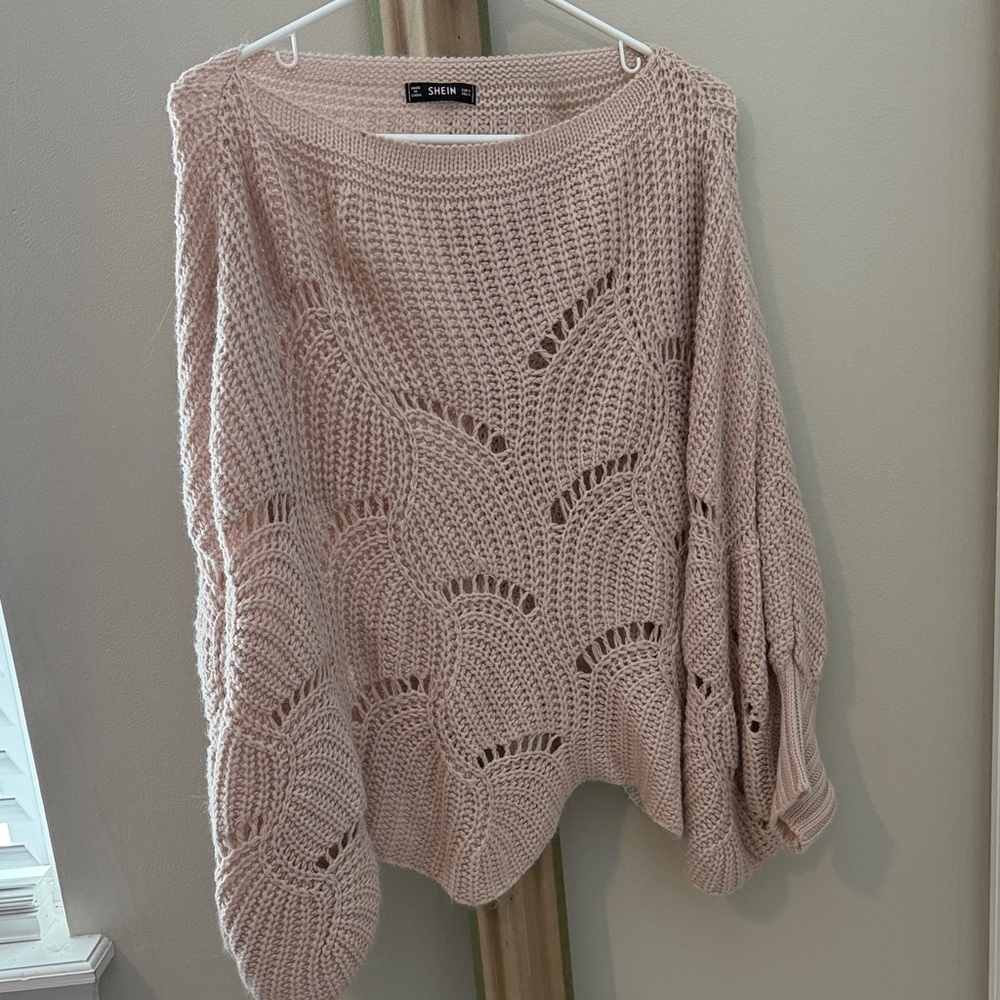 SHEIN Pink Knit Sweater